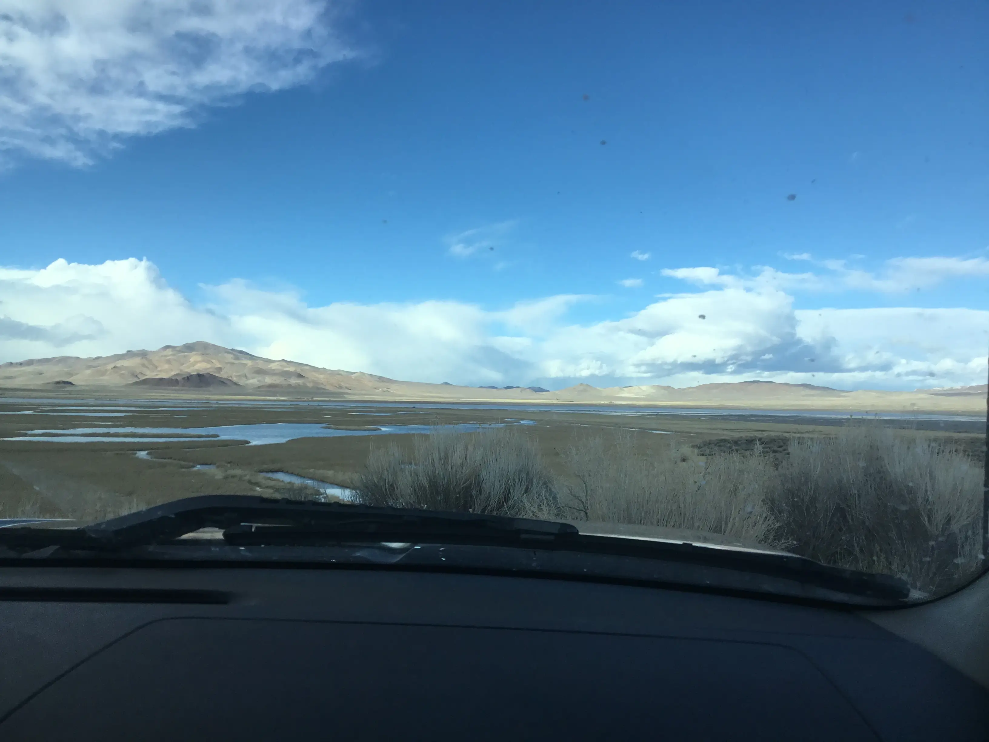 Honker Ranch landscape from car